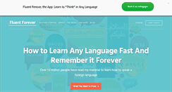 Desktop Screenshot of fluent-forever.com