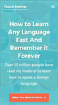 Mobile Screenshot of fluent-forever.com